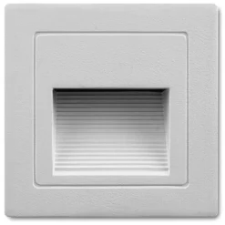 LAMPADA SEGNAPASSO 1W A LED DA PARETE MURO APPLIQUE DA INTERNO 95X95 LUCE CALDA
