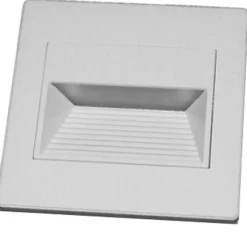 LAMPADA SEGNAPASSO 1W A LED DA PARETE MURO APPLIQUE DA INTERNO 95X95 LUCE CALDA
