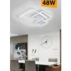 LAMPADA SOFFITTO PLAFONIERA LED 48W MODERNO 3 QUADRATI LUCE 6500K 4000K 3000K C31