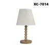 LAMPADA TAVOLO CON BASE IN LEGNO CON MOTIVO PARALUME BIANCO ATTACCO E27 XC-7014