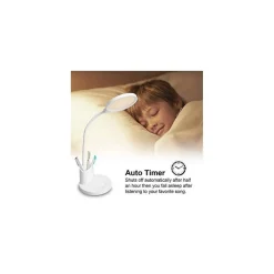 LAMPADA TAVOLO FLESIBILE LED RICARICABILE PORTACELLULARE DIMMERABILE 10W LS-TD01