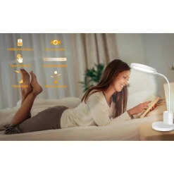 LAMPADA TAVOLO FLESIBILE LED RICARICABILE PORTACELLULARE DIMMERABILE 10W LS-TD01