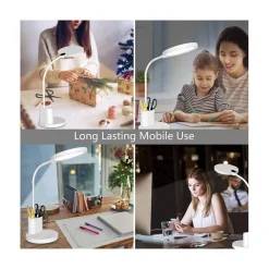 LAMPADA TAVOLO FLESIBILE LED RICARICABILE PORTACELLULARE DIMMERABILE 10W LS-TD01