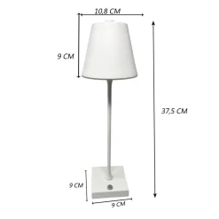 LAMPADA TAVOLO RICARICABILE USB 10 WATT 3 COLORAZIONE DI LUCE VARI COLORI D27-3C