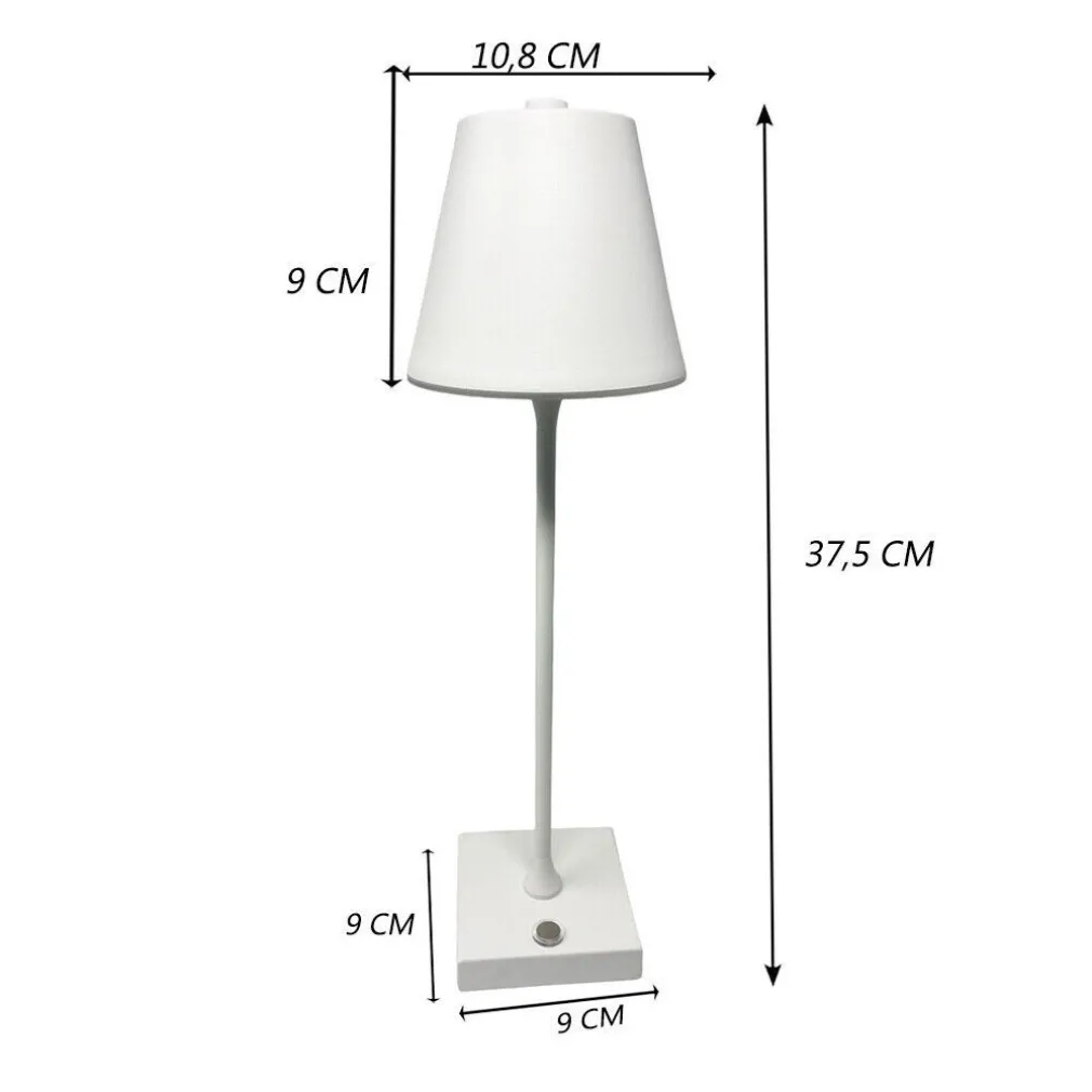 LAMPADA TAVOLO RICARICABILE USB 10 WATT 3 COLORAZIONE DI LUCE VARI COLORI D27-3C