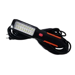 LAMPADA TORCIA 18 LED SMD LAVORO GANCIO 10MT 220Volt OFFICINA AUTO MECCANICA