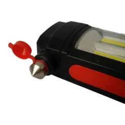 LAMPADA TORCIA LAVORO CALAMITA LED RICARICABILE MARTELLO ROMPI VETRO CINTURA USB