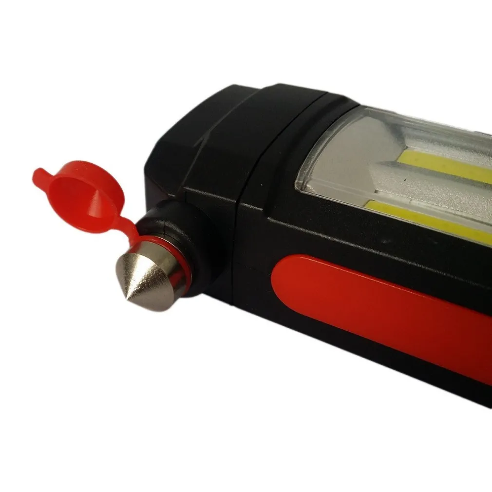 LAMPADA TORCIA LAVORO CALAMITA LED RICARICABILE MARTELLO ROMPI VETRO CINTURA USB