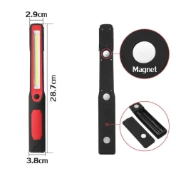 LAMPADA TORCIA LAVORO CALAMITA PORTATILE LED RICARICABILE DOPPIO LED COB RG809-2