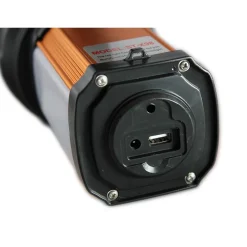 LAMPADA TORCIA RICARICABILE EMERGENZA USB RICARICA DISPOSITIVI LUCE BIANCA ROSSA