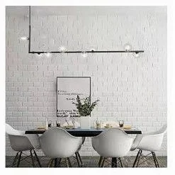 LAMPADARIO 8 SFERE G9 IN VETRO DA SOFFITTO IN METALLO NERO DESIGN MODERNO 71621