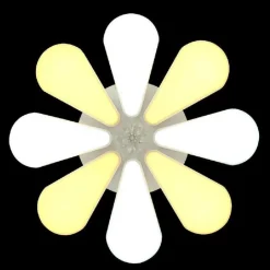 LAMPADARIO A FORMA DI FIORE MODERNO 80 WATT DOPPIA ILLUMINAZIONE PLAFONIERA C10