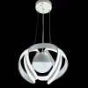 LAMPADARIO A LED 78 W CON SFERA CON BRILLANTINI GLITTER TECNOLOGIA CCT SWITCH B21-3C