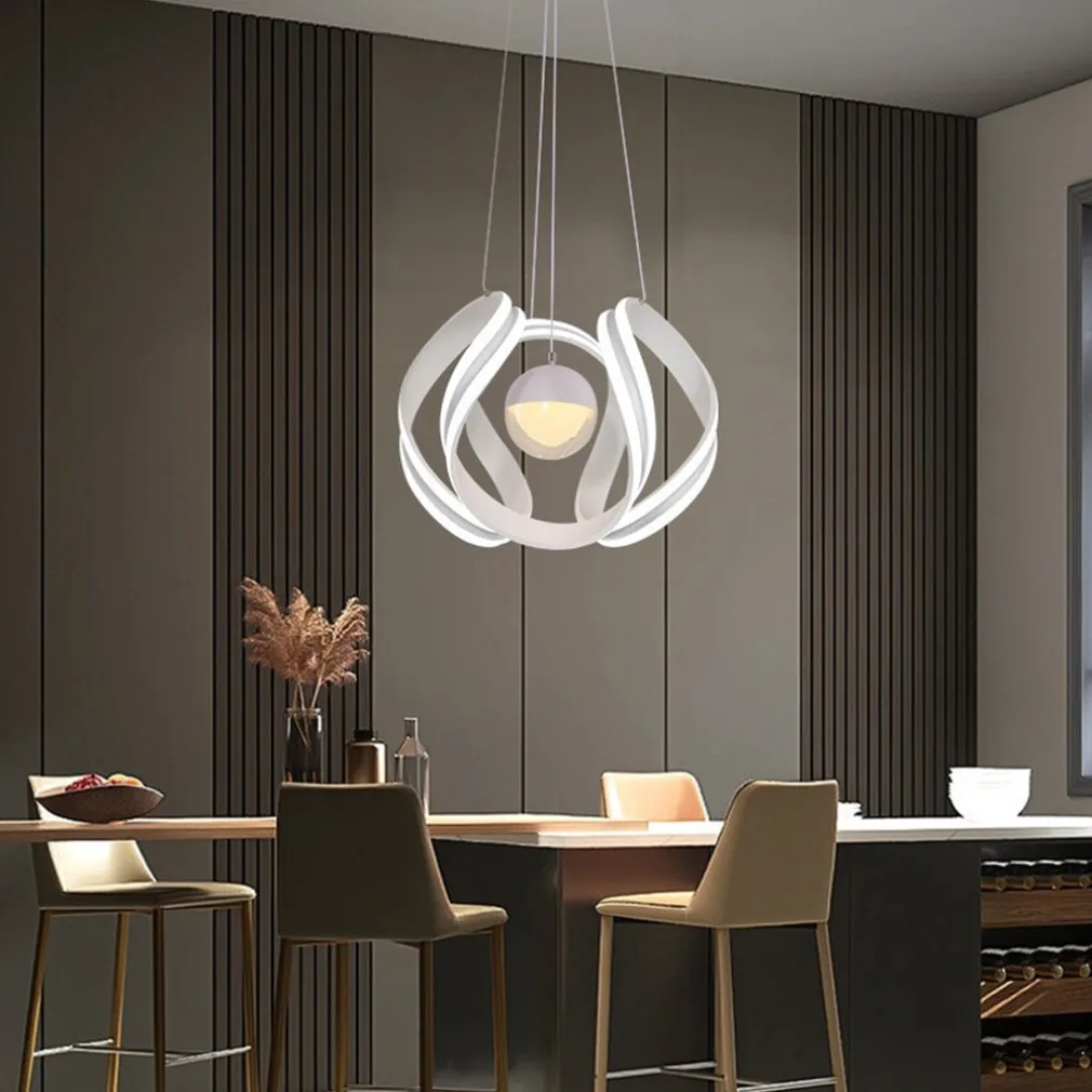 LAMPADARIO A LED 78 W CON SFERA CON BRILLANTINI GLITTER TECNOLOGIA CCT SWITCH B21-3C