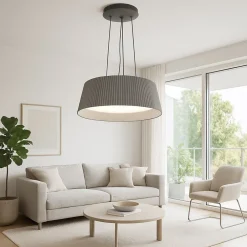 LAMPADARIO A LED 36 WATT 3240LM IP20 A SOSPENSIONE GRIGIO TECNOLOGIA CCT SWITCH B83-G3C