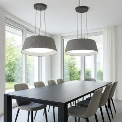 LAMPADARIO A LED 36 WATT 3240LM IP20 A SOSPENSIONE GRIGIO TECNOLOGIA CCT SWITCH B83-G3C