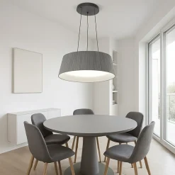 LAMPADARIO A LED 36 WATT 3240LM IP20 A SOSPENSIONE GRIGIO TECNOLOGIA CCT SWITCH B83-G3C