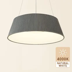 LAMPADARIO A LED 36 WATT 3240LM IP20 A SOSPENSIONE GRIGIO TECNOLOGIA CCT SWITCH B83-G3C