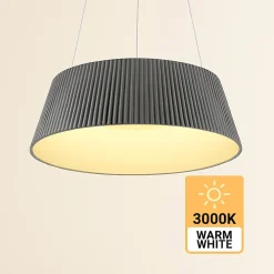 LAMPADARIO A LED 36 WATT 3240LM IP20 A SOSPENSIONE GRIGIO TECNOLOGIA CCT SWITCH B83-G3C