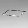 LAMPADARIO A SOSPENSIONE LED 30W QUADRATO CON TELECOMANDO DESIGN MODERNO NERO 71187