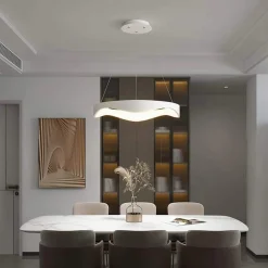 LAMPADARIO A SOSPENSIONE LED ONDA 38W ULTRA MODERNA 3 COLORAZIONI DI LUCE A67-3C