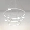 LAMPADARIO A SOSPENSIONE LED 96W 3 CERCHI CON TELECOMANDO DESIGN MODERNO BIANCO 71132