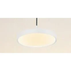 LAMPADARIO A SOSPENSIONE LED 40W BIANCO CERCHIO TONDO MODERNO MINIMAL LUCE 4000K 32873