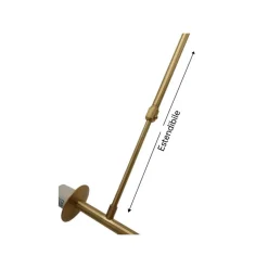 LAMPADARIO A SOSPENSIONE ORO CON 2 SFERE IN VETRO BIANCO OPACO ATTACCO G9 E27 33481