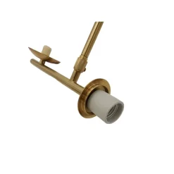 LAMPADARIO A SOSPENSIONE ORO CON 2 SFERE IN VETRO BIANCO OPACO ATTACCO G9 E27 33481