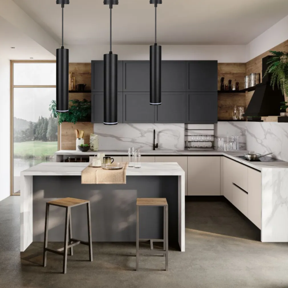 LAMPADARIO A SOSPENSIONE DA SOFFITTO FORMA CILINDRICA LAMPADA PENDENTE ATTACCO GU10 SP-01