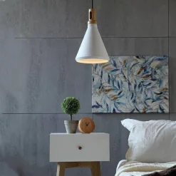 LAMPADARIO A SOSPENSIONE STILE INDUSTRIALE IN METALLO PENDENTE A CONO E27 A94