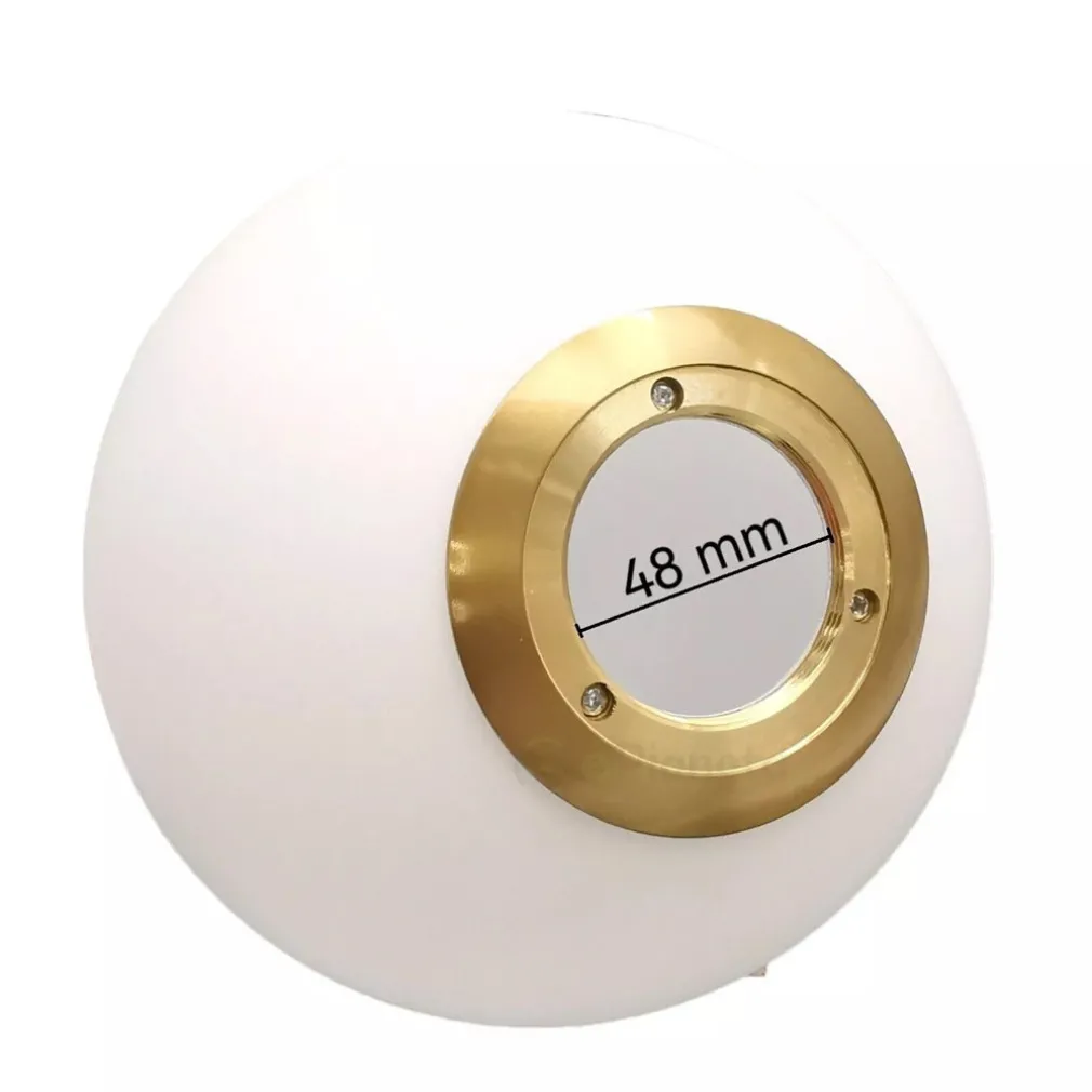 LAMPADARIO A SOSPENSIONE ATTACCO E27 ORO CON SFERA IN VETRO MODERNO MINIMAL 32828