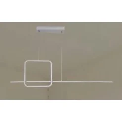 LAMPADARIO A SOSPENSIONE LED 48W DESIGN QUADRATO LINEA BIANCO IP20 LUCE 6500K 33542