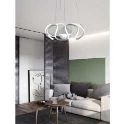 LAMPADARIO A SOSPENSIONE 78 WATT LED SPIRALE 2.0 BIANCO LUCE FREDDA 6500K LP-11B