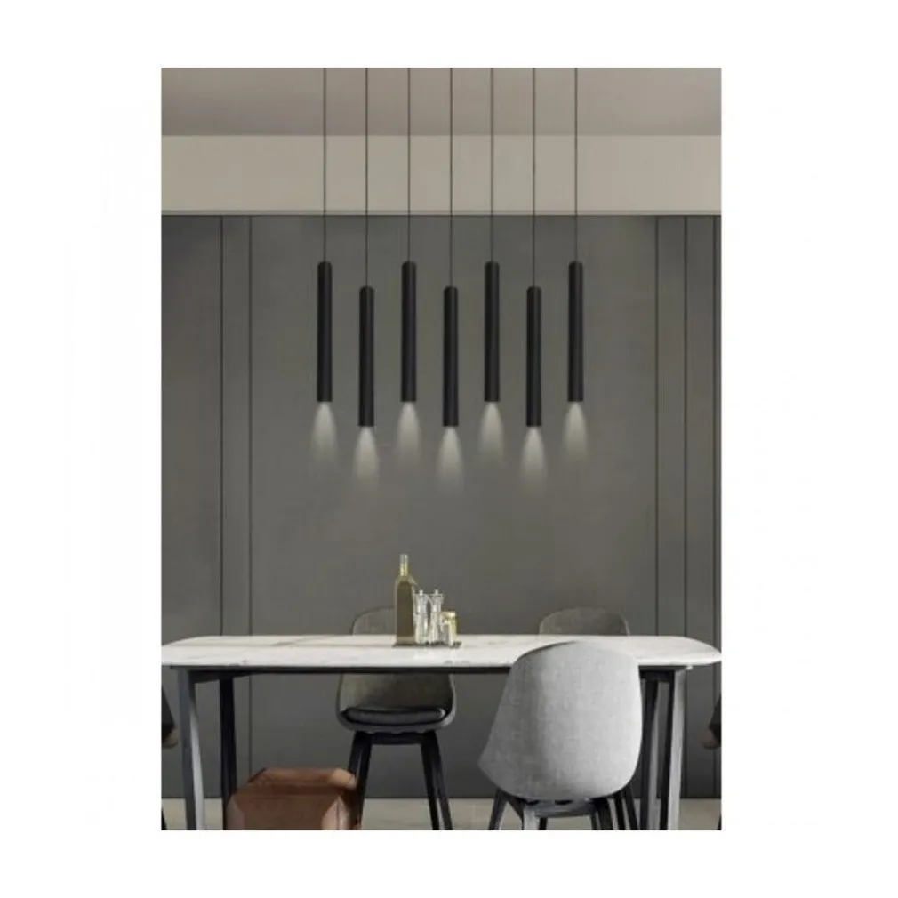 LAMPADARIO A SOSPENSIONE DESIGN MODERNO CILINDRO SOFFITTO ATTACCO GU10 IP20 A61