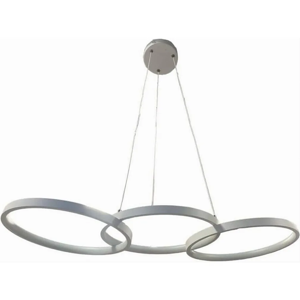 LAMPADARIO A SOSPENSIONE DA SOFFITTO 3 ANELLI TRE TONALITÀ DI COLORE 40W B63-B3C