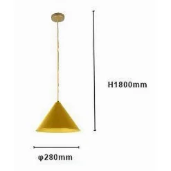 LAMPADARIO A SOSPENSIONE E27 FERRO PARALUME MODERNO CONTEMPORANEO CONO ORO BIANCO 33368