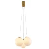 LAMPADARIO A SOSPENSIONE BRONZO LAMPADA MINIMAL DA SOFFITTO CON 3 SFERE ATTACCO G9 LP-84-3