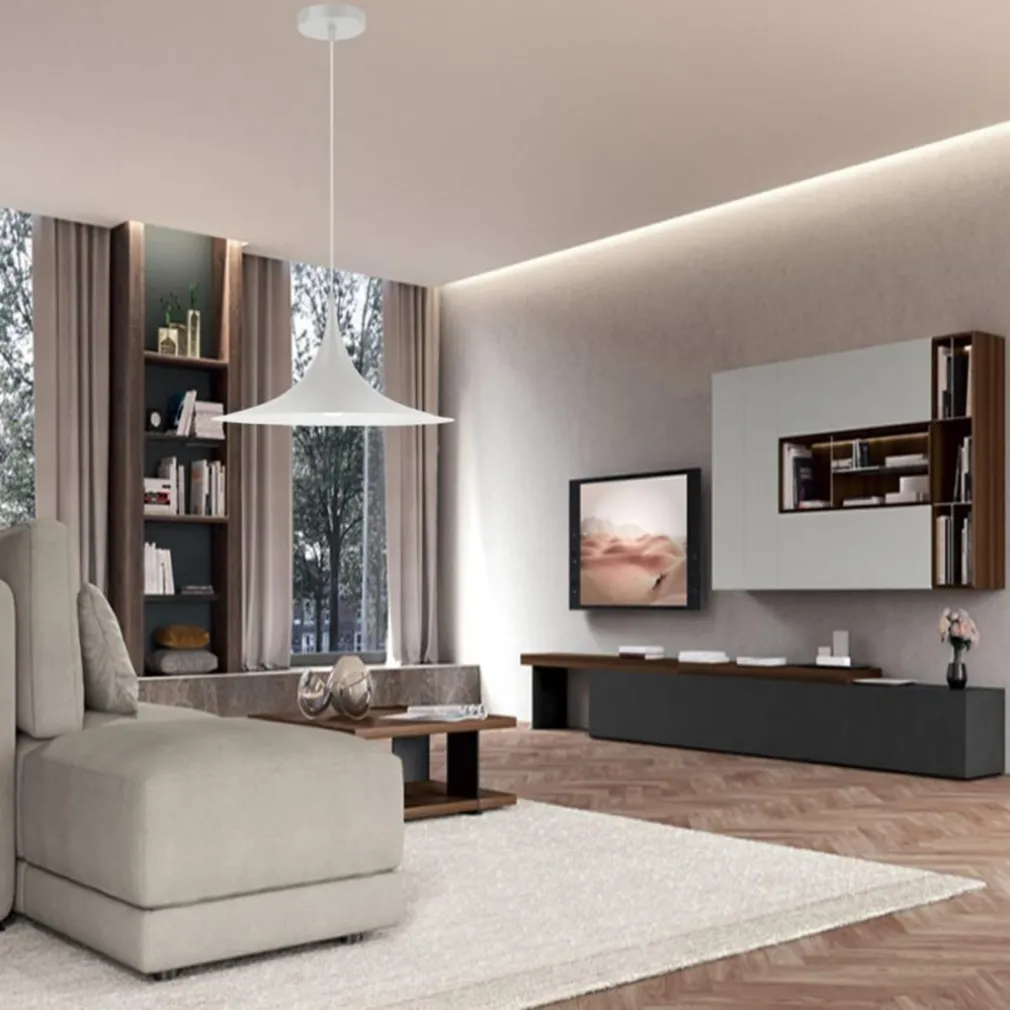 LAMPADARIO A SOSPENSIONE SOFFITTO STILE CONTEMPORANEO NORDICO ATTACCO E27 IN METALLO B97