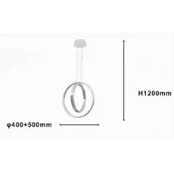 LAMPADARIO A SOSPENSIONE LED 64W CIRCOLARE EFFETTO CRISTALLO MODERNO BIANCO 32156