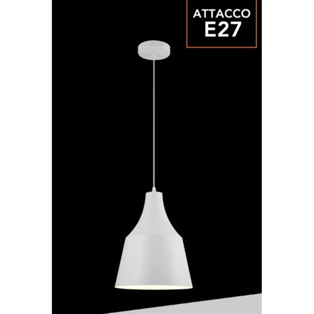 LAMPADARIO A SOSPENSIONE DA SOFFITTO MODERNO CON PARALUME A CUPOLA CON ATTACCO E27 B46