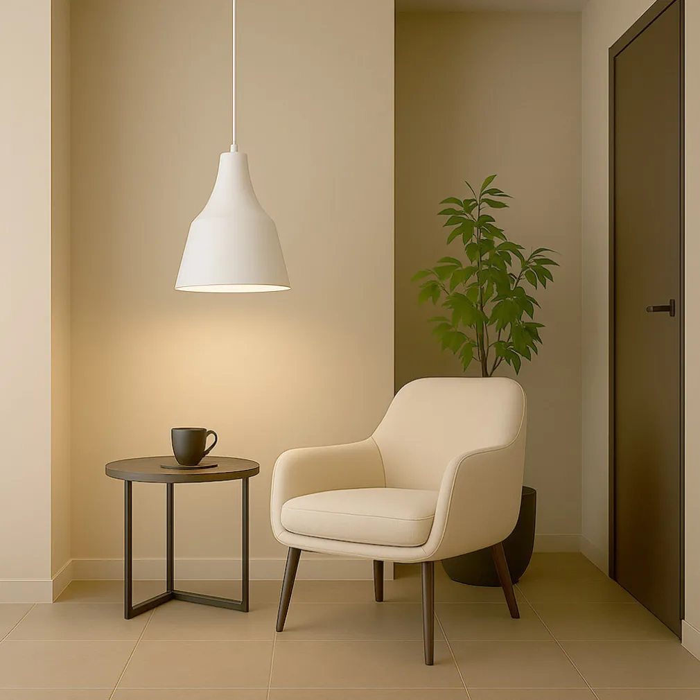 LAMPADARIO A SOSPENSIONE DA SOFFITTO MODERNO CON PARALUME A CUPOLA CON ATTACCO E27 B46