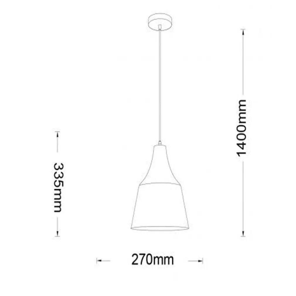 LAMPADARIO A SOSPENSIONE DA SOFFITTO MODERNO CON PARALUME A CUPOLA CON ATTACCO E27 B46