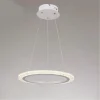 LAMPADARIO A SOSPENSIONE LED 36 W CERCHIO ANELLO BIANCO EFFETTO CRISTALLO 31920