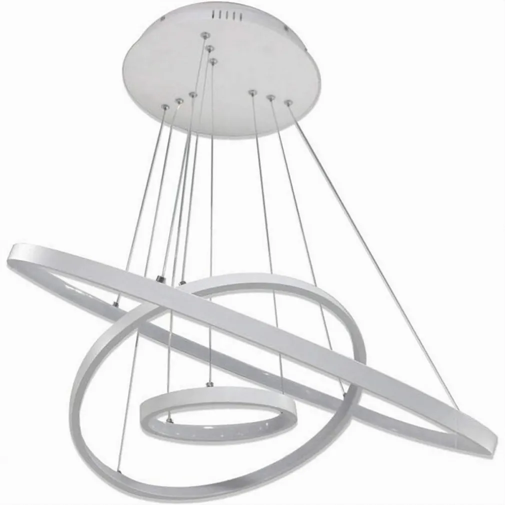 LAMPADARIO A SOSPENSIONE 51 W LED FORMA PIANETA BIANCO 3 COLORAZIONE LUCE A64-3C