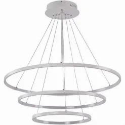 LAMPADARIO A SOSPENSIONE 51 W LED FORMA PIANETA BIANCO 3 COLORAZIONE LUCE A64-3C