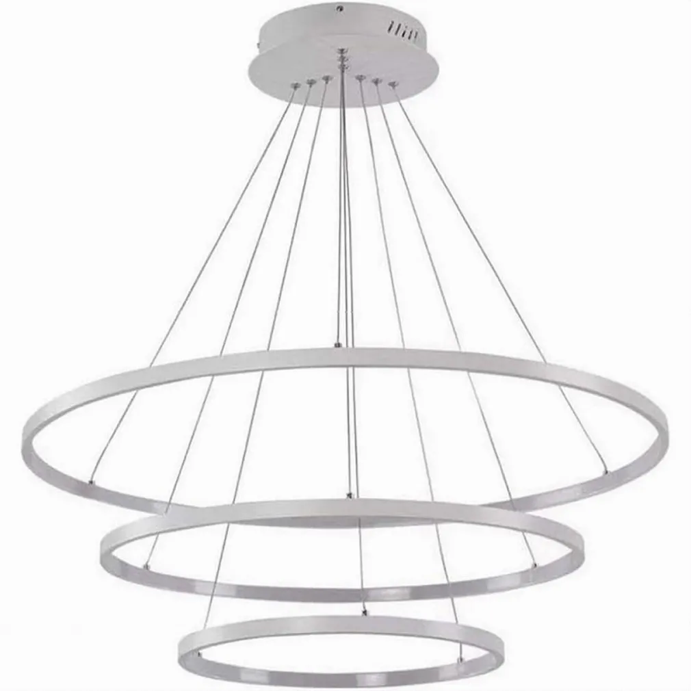 LAMPADARIO A SOSPENSIONE 51 W LED FORMA PIANETA BIANCO 3 COLORAZIONE LUCE A64-3C