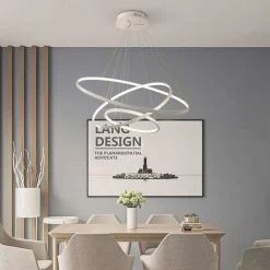 LAMPADARIO A SOSPENSIONE 51 W LED FORMA PIANETA BIANCO 3 COLORAZIONE LUCE A64-3C