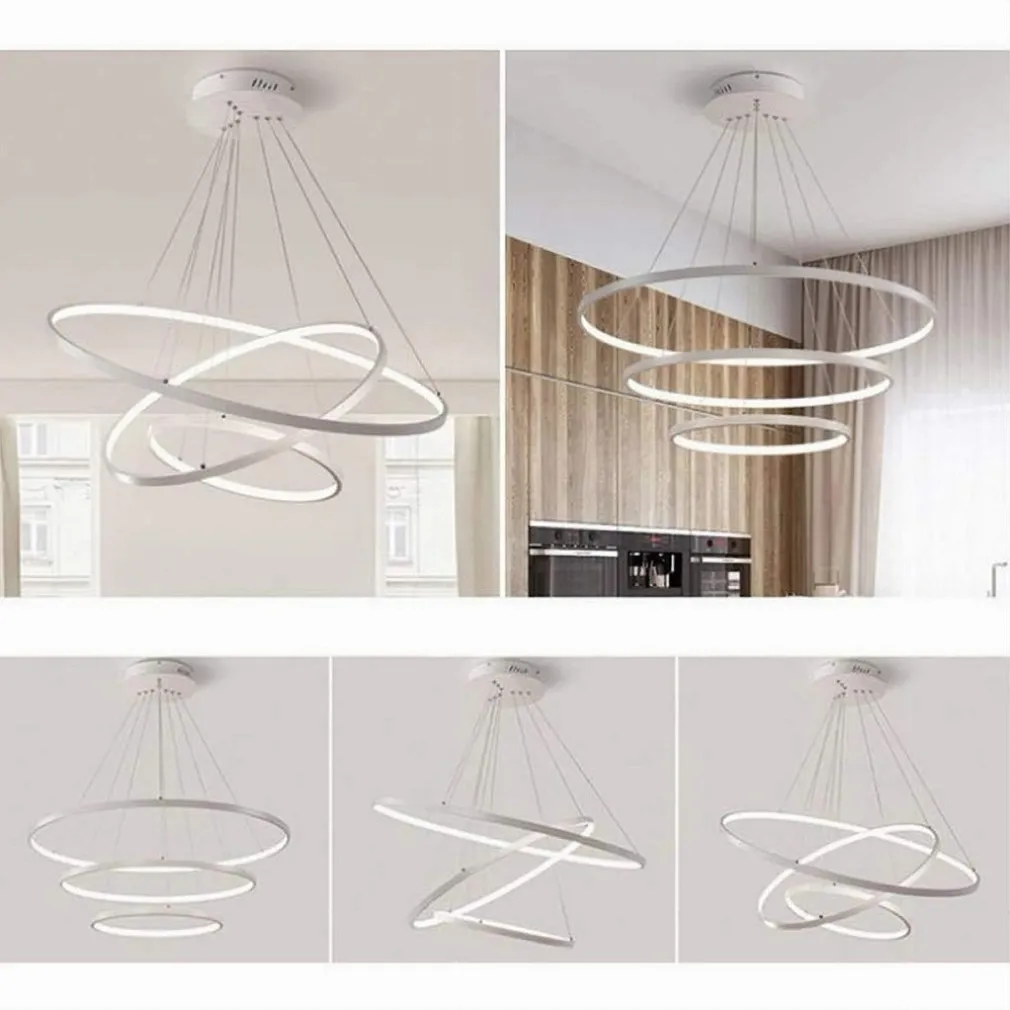 LAMPADARIO A SOSPENSIONE 51 W LED FORMA PIANETA BIANCO 3 COLORAZIONE LUCE A64-3C