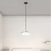 LAMPADARIO A SOSPENSIONE LED 40W ARGENTO CERCHIO TONDO MODERNO MINIMAL LUCE 6500K 32941